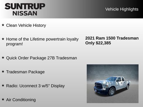Used 2021 RAM 1500 Tradesman w/ Popular Equipment Group RWD image 8