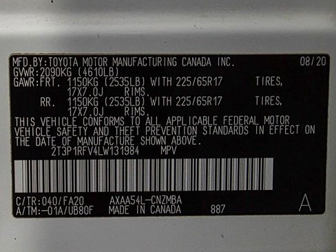 Used 2020 Toyota RAV4 XLE w/ Convenience Package image 42