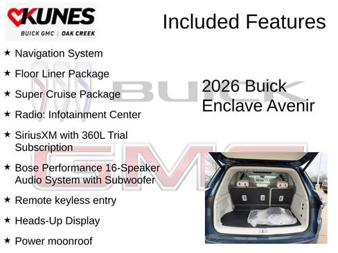 New 2026 Buick Enclave Avenir w/ Super Cruise Package image 2