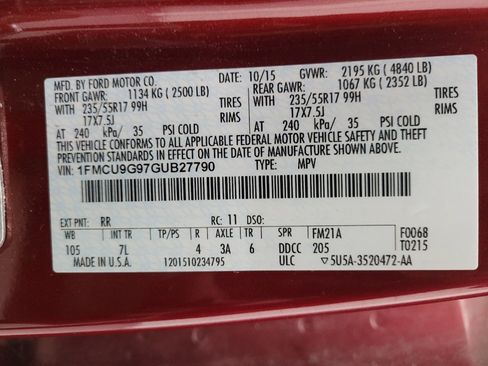 Used 2016 Ford Escape SE w/ SE Cold Weather Package AWD/4WD image 33