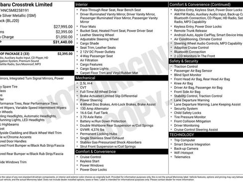 Used 2021 Subaru Crosstrek 2.5i Limited w/ Moonroof Package 2 image 56