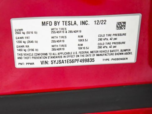 Used 2023 Tesla Model S Standard Range AWD/4WD image 15