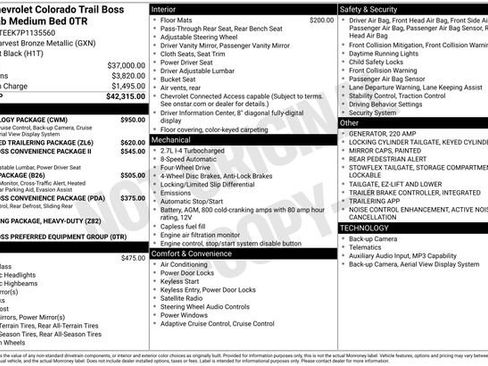 Used 2023 Chevrolet Colorado Trail Boss w/ Technology Package image 68