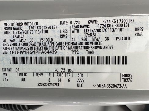 Used 2023 Ford F150 Raptor AWD/4WD image 33