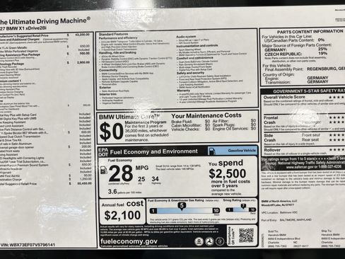 New 2027 BMW X1 xDrive28i AWD/4WD image 31