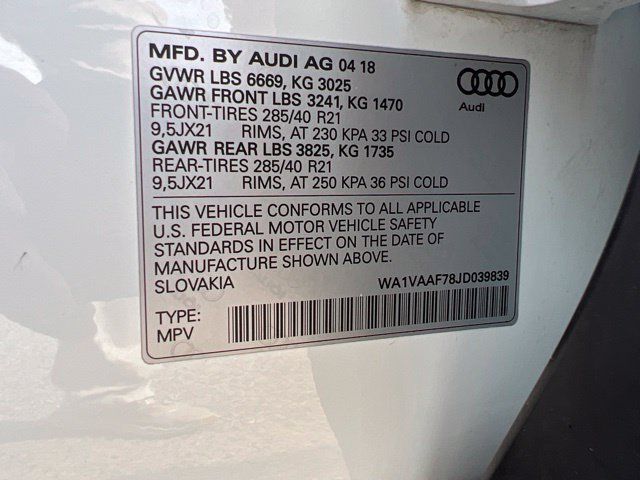 Used 2018 Audi Q7 3.0T Prestige w/ Prestige Package AWD/4WD image 47