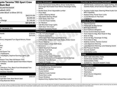 New 2026 Toyota Tacoma TRD Sport AWD/4WD image 2