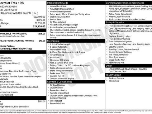 Used 2024 Chevrolet Trax RS w/ Driver Confidence Package image 1