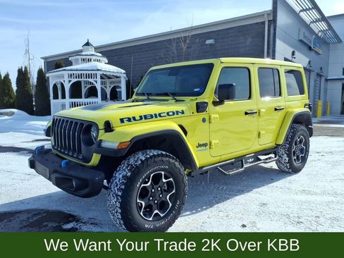 Used 2022 Jeep Wrangler Unlimited Rubicon 4xe w/ Steel Bumper Group image 2