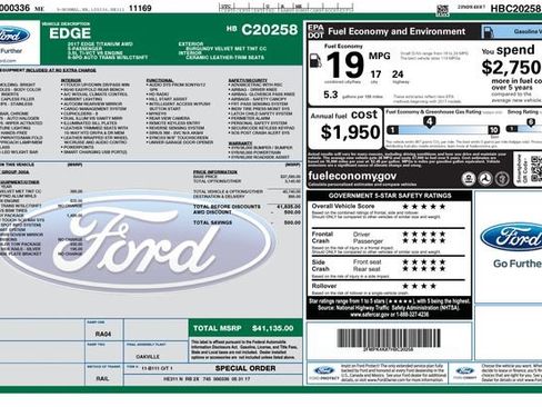 Used 2017 Ford Edge Titanium w/ Technology Package image 40