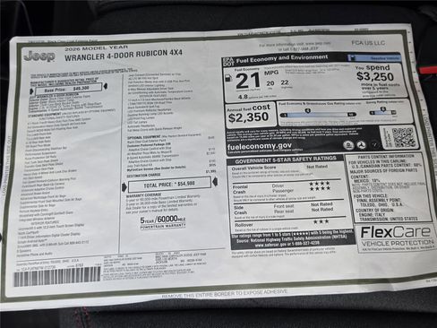 New 2026 Jeep Wrangler Unlimited Rubicon AWD/4WD image 47