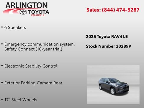 Used 2025 Toyota RAV4 LE AWD/4WD image 4
