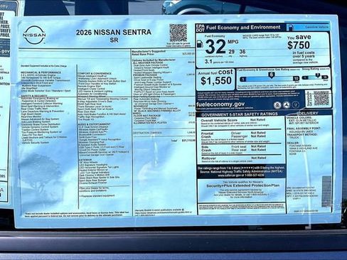 New 2026 Nissan Sentra SR image 14