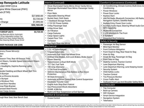 Used 2023 Jeep Renegade Latitude w/ Premium Group AWD/4WD image 30