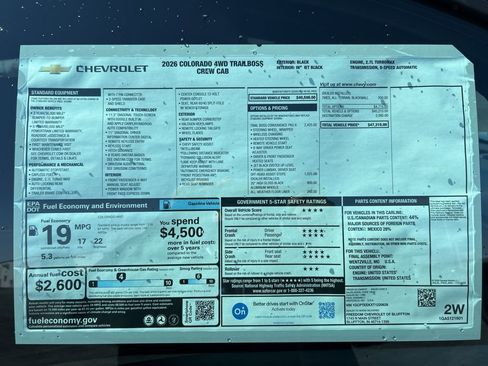 New 2026 Chevrolet Colorado Trail Boss image 19