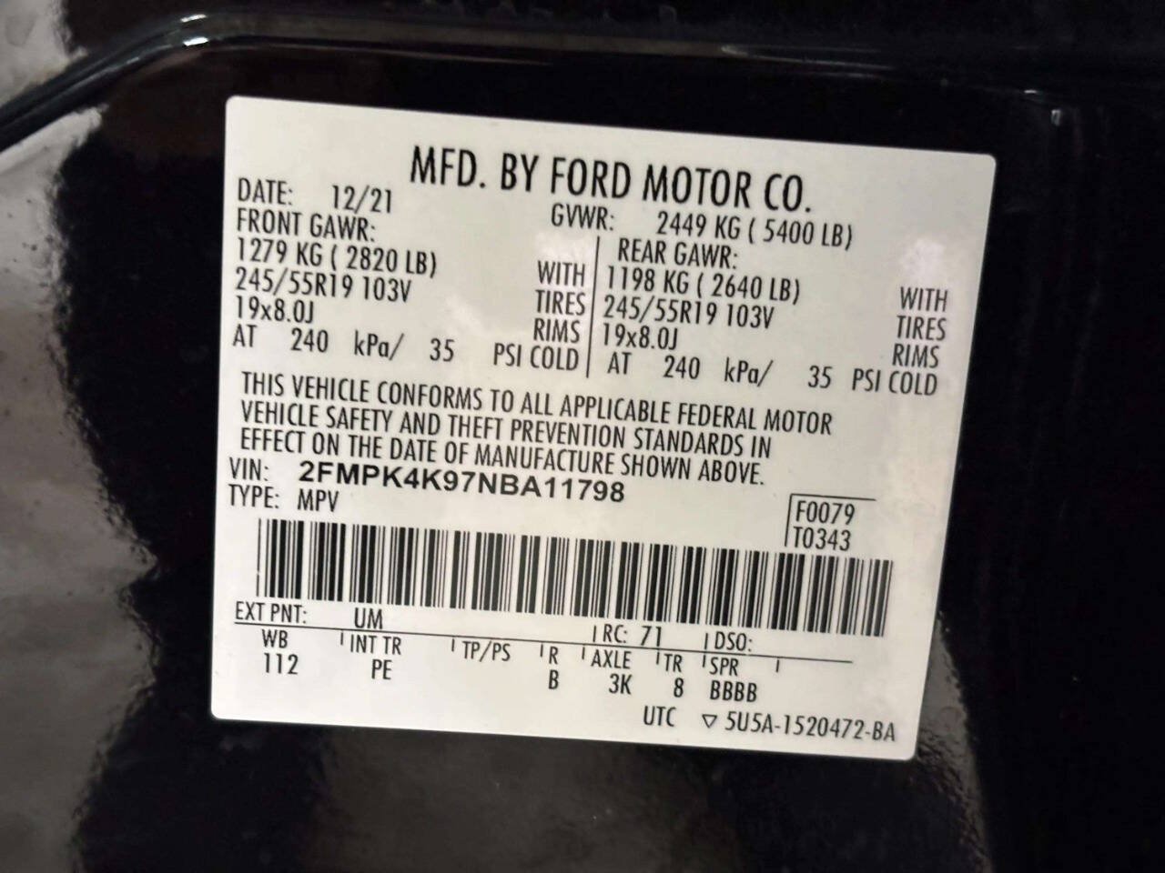 Used 2022 Ford Edge Titanium w/ Equipment Group 301A AWD/4WD image 41