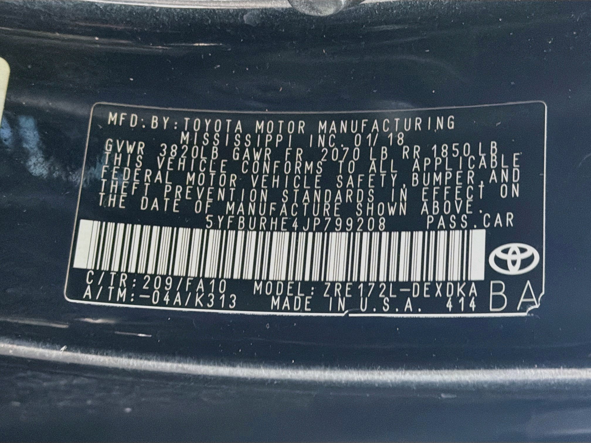 Used 2018 Toyota Corolla L FWD image 12