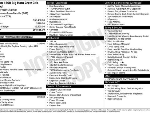 New 2026 RAM 1500 Big Horn AWD/4WD image 3