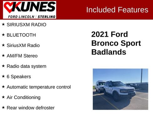 Used 2021 Ford Bronco Sport Badlands w/ Badlands Package AWD/4WD image 3