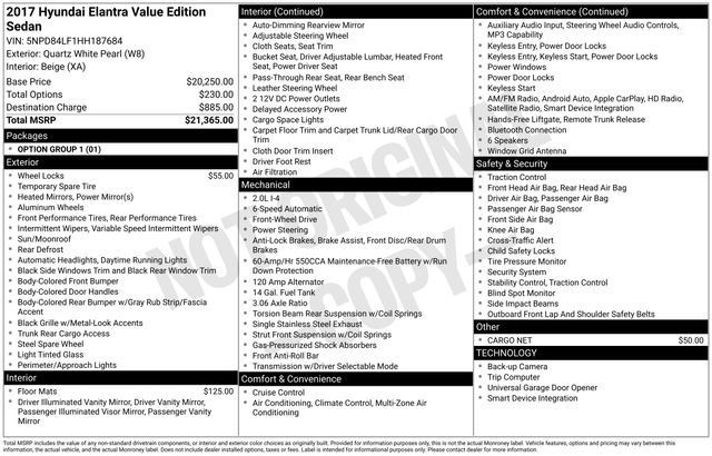 Used 2017 Hyundai Elantra Value Edition FWD image 15