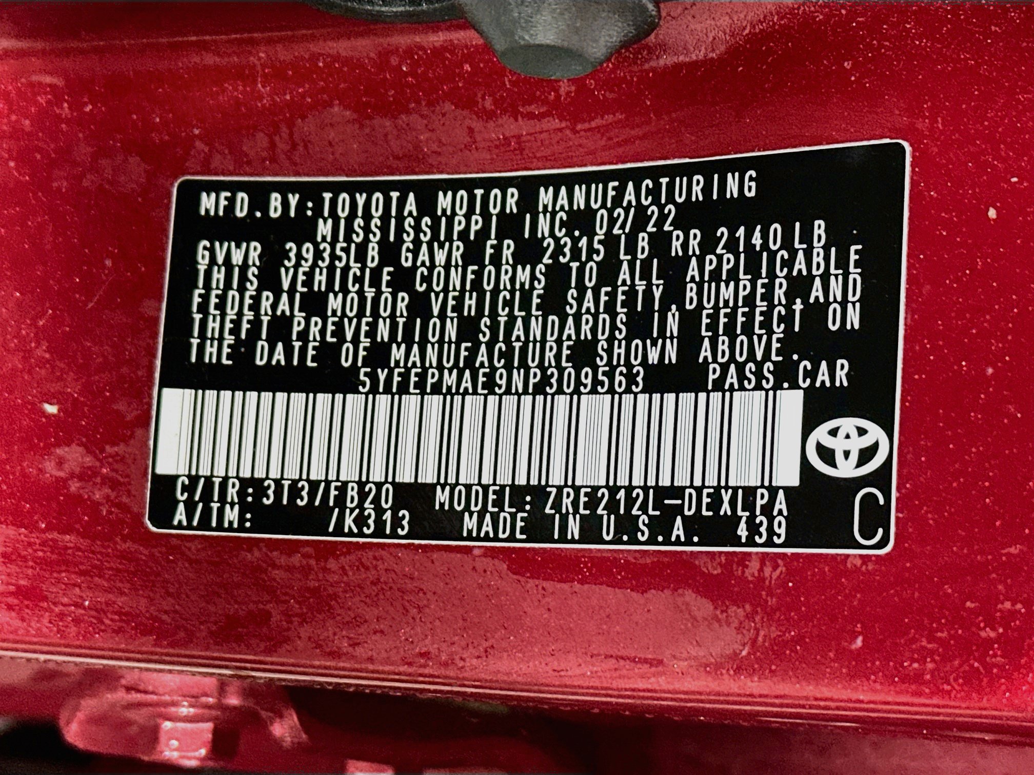 Certified 2022 Toyota Corolla LE w/ Carpet Mat Package (TMS) FWD image 29