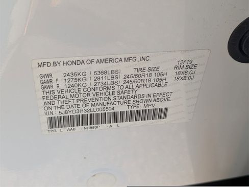 Used 2020 Acura MDX FWD image 38