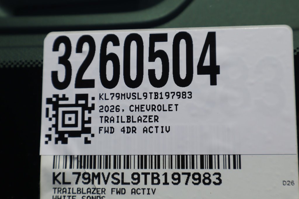 New 2026 Chevrolet TrailBlazer ACTIV w/ Driver Confidence Package FWD image 32