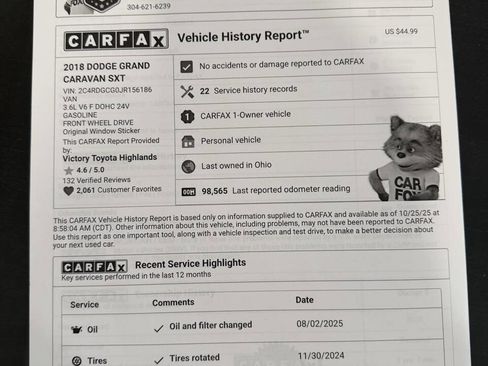 Used 2018 Dodge Grand Caravan SXT w/ Driver Convenience Group image 11