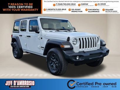 Certified 2021 Jeep Wrangler Unlimited Sport