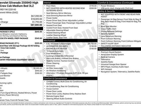 Used 2022 Chevrolet Silverado 2500 High Country w/ Safety Package II AWD/4WD image 37