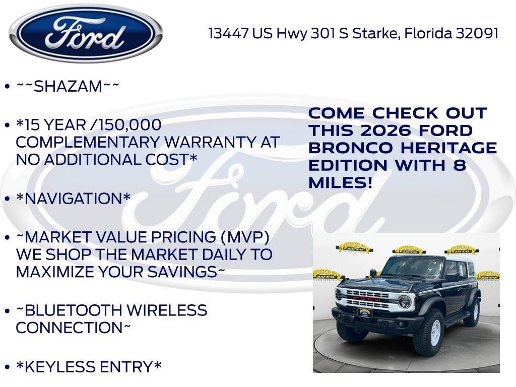 New 2026 Ford Bronco Heritage Edition AWD/4WD image 5