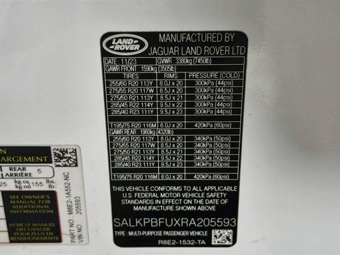 Used 2024 Land Rover Range Rover Long Wheelbase SE AWD/4WD image 34