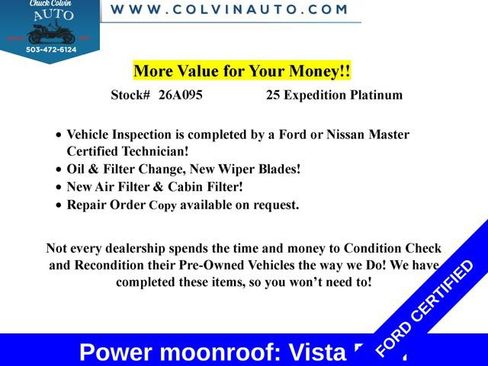 Certified 2025 Ford Expedition Platinum AWD/4WD image 2