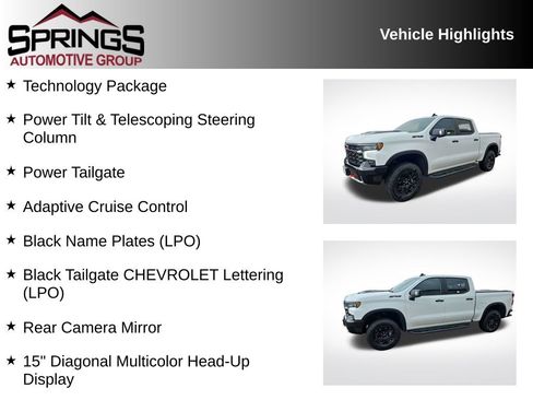 Used 2023 Chevrolet Silverado 1500 ZR2 w/ Technology Package AWD/4WD image 2