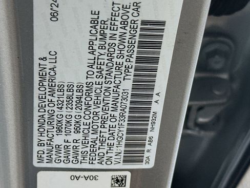 Used 2024 Honda Accord EX image 12