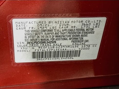 Certified 2021 Nissan Kicks SV FWD image 31