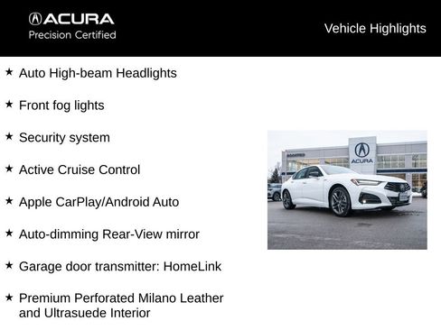 Certified 2025 Acura TLX SH-AWD w/ A-SPEC Pkg image 17