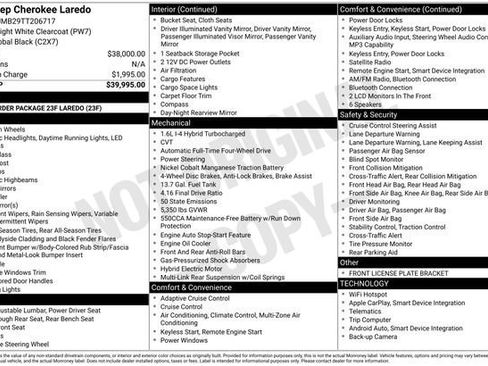 New 2026 Jeep Cherokee Laredo AWD/4WD image 32