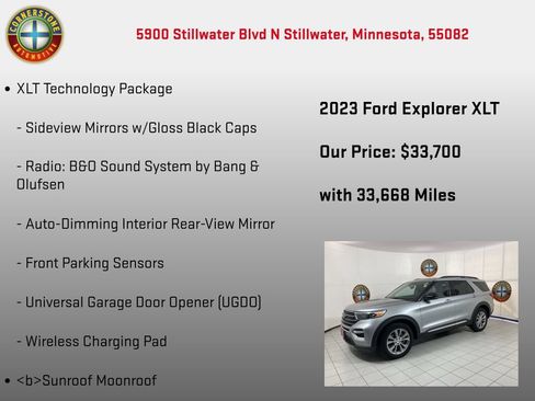 Used 2023 Ford Explorer XLT w/ Equipment Group 202A AWD/4WD image 15