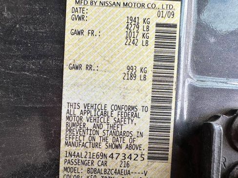 Used 2009 Nissan Altima 2.5 SL w/ SL Pkg FWD image 47