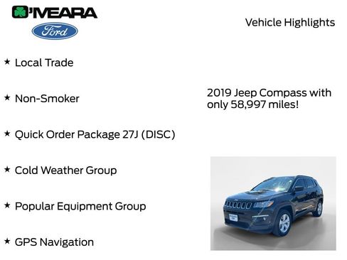 Used 2019 Jeep Compass Latitude w/ Popular Equipment Group AWD/4WD image 8