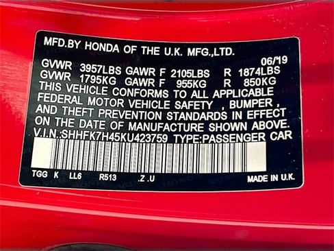 Used 2019 Honda Civic Sport image 31