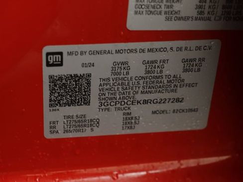 Certified 2024 Chevrolet Silverado 1500 Custom Trail Boss w/ LPO, Dark Essentials Package image 23