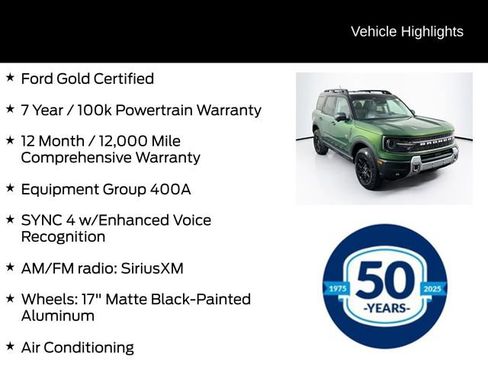 Certified 2025 Ford Bronco Sport Badlands AWD/4WD image 6