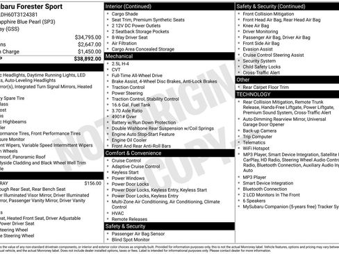 New 2026 Subaru Forester Sport AWD/4WD image 4