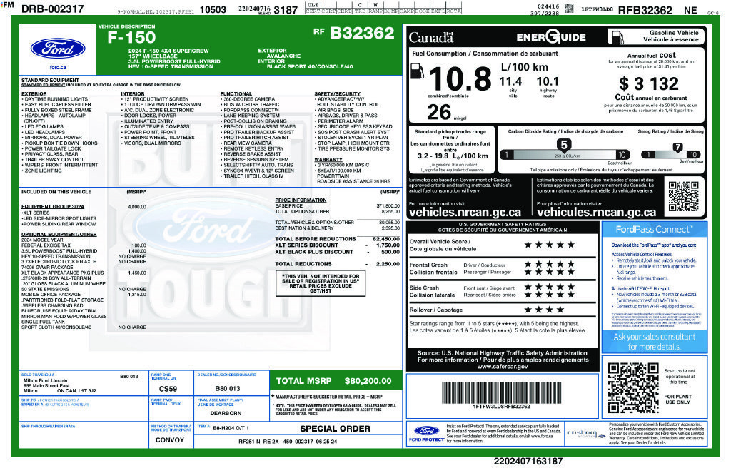 Used 2024 Ford F150 XLT w/ Equipment Group 302A MID AWD/4WD image 32