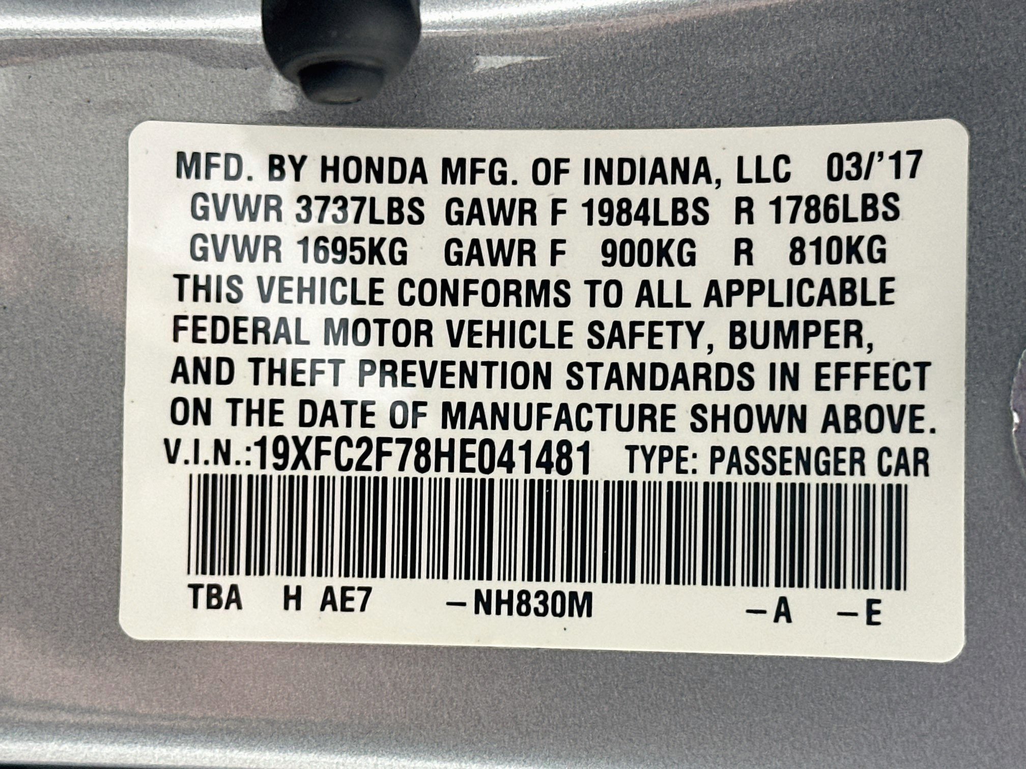 Used 2017 Honda Civic EX image 12