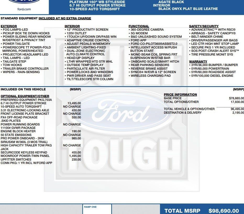 Used 2026 Ford F250 Platinum AWD/4WD image 2