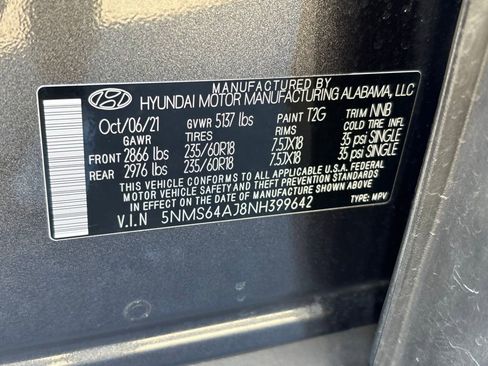 Used 2022 Hyundai Santa Fe SEL w/ Convenience Package image 12