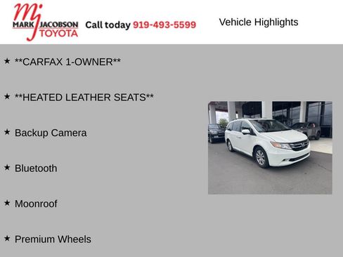 Used 2016 Honda Odyssey EX-L image 5